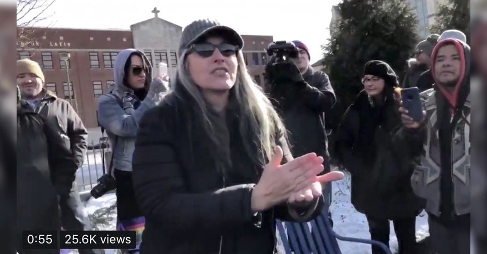 Protesters Meet Outside of Covington Church to Rant Crazy Things About a False Story