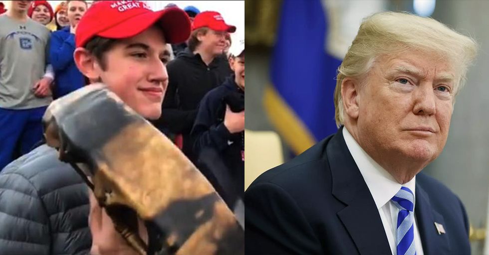 Donald Trump Throws His Support in For Covington Students