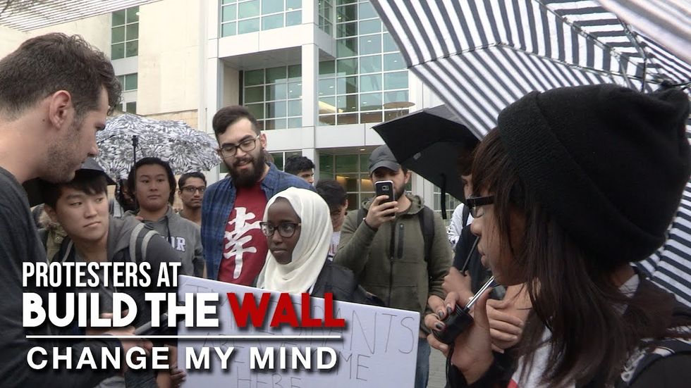 PROTESTER SCREAMS Then Rethinks | Change My Mind