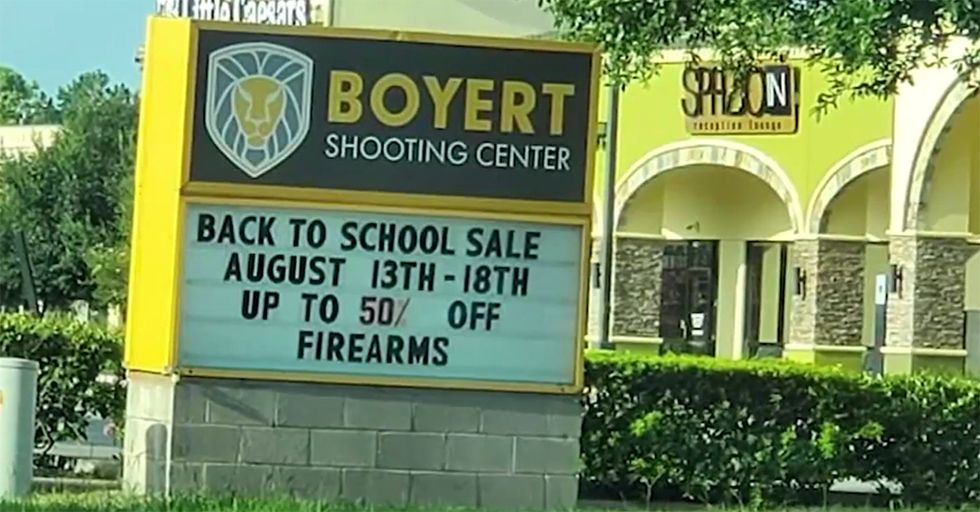 WATCH: Texas Gun Store's "Back to School" Sale Sparks Outrage