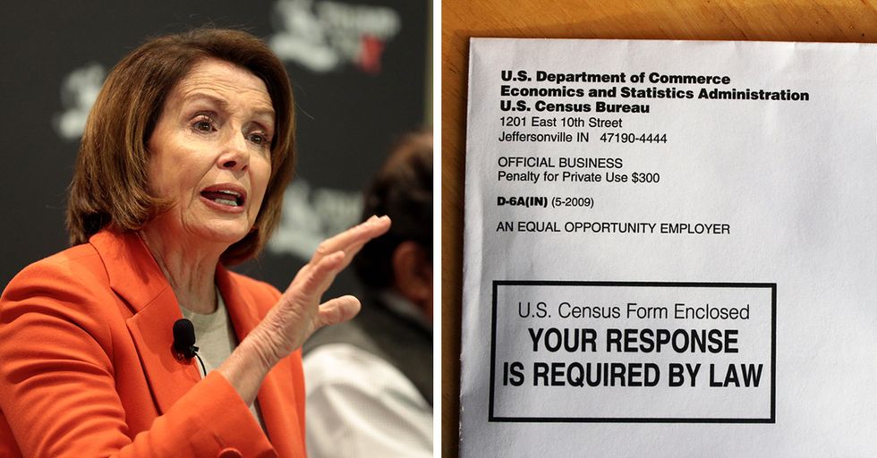 Nancy Pelosi Claims Trump is Using Census to 'Make America White Again'
