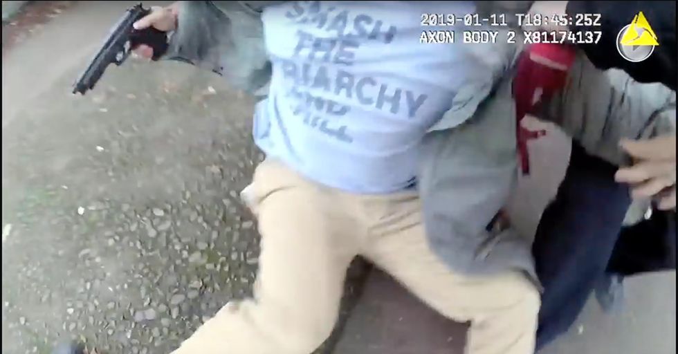 Violent Leftist Pulls Gun on the Cops, They Shoot Him Dead
