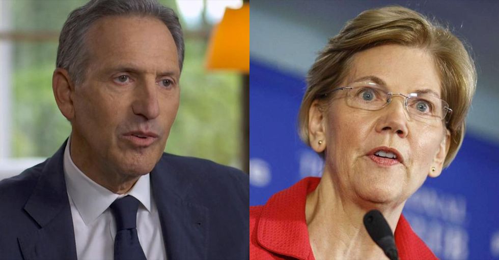 Howard Schultz Takes Aim at Elizabeth Warren's Taxing the Rich Scheme, Medicare