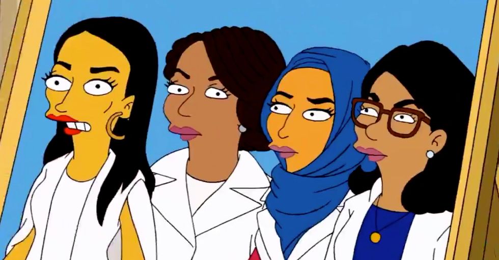 WATCH: The Simpsons Take on Trump vs The Squad is Criminally Unfunny