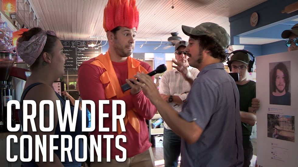 CROWDER CONFRONTS: Convicted Antifa Thug!