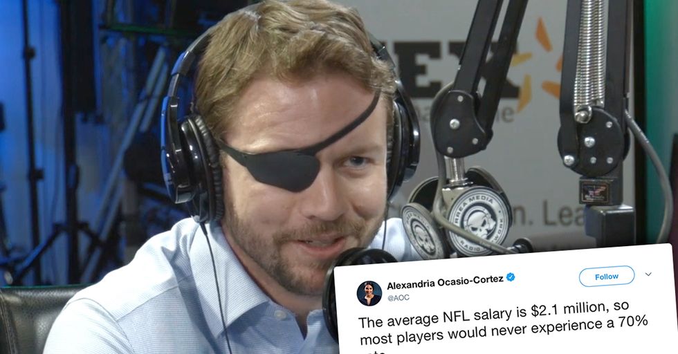 Dan Crenshaw Mocks Alexandria Ocasio-Cortez's Tax Proposals