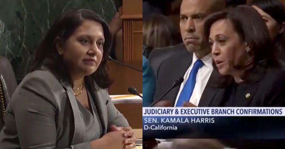 Kamala Harris Tries "Gotcha" Sex Assault Question on Trump Nominee. Fails.