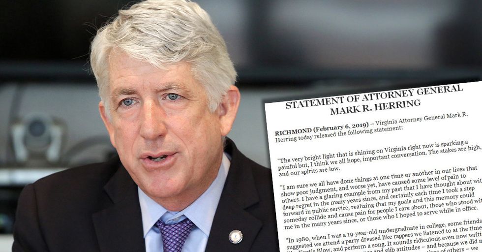 Now Democrat Attorney General Mark Herring of Virginia Has Admitted to Blackface