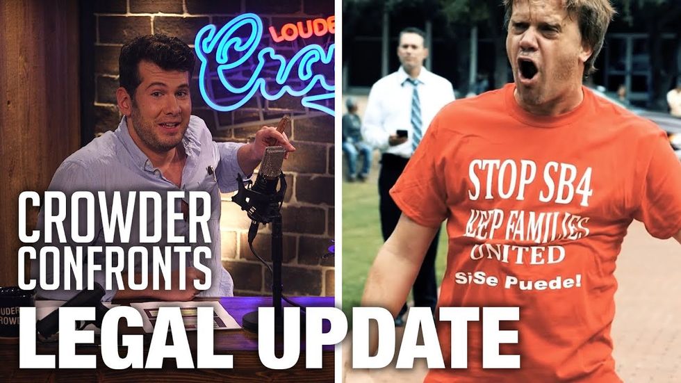 LEGAL UPDATE: 'Crowder Confronts Lying Professor'!!
