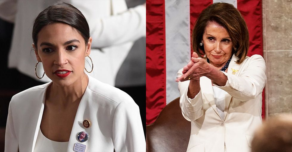 Nancy Pelosi Throws Shade on Ocasio-Cortez's "Enthusiastic" Green New Deal