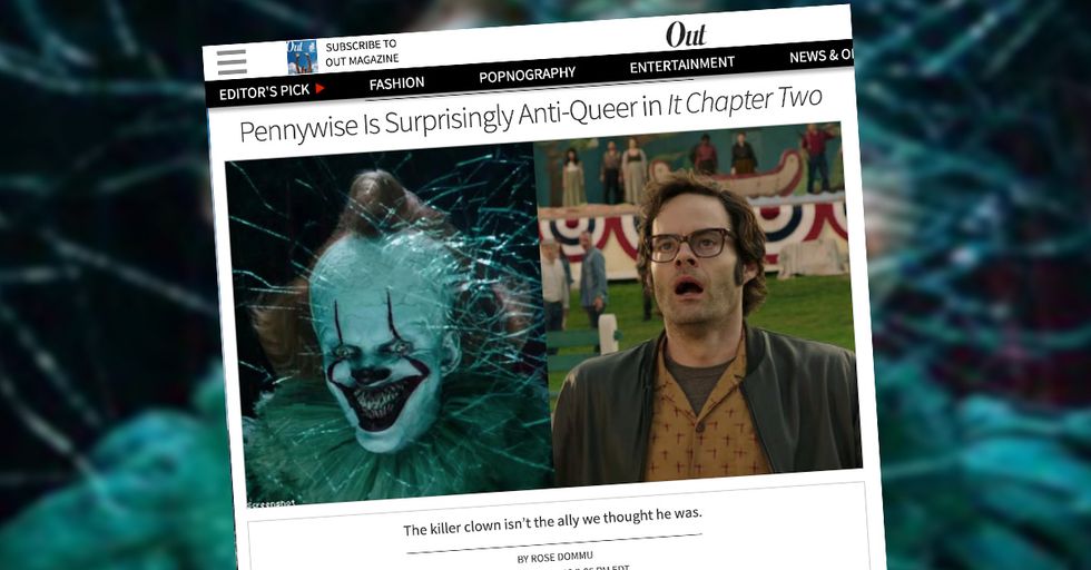 LGBTQ Magazine Miffed that Killer Angry Clown from "It" Isn't a Gay Ally