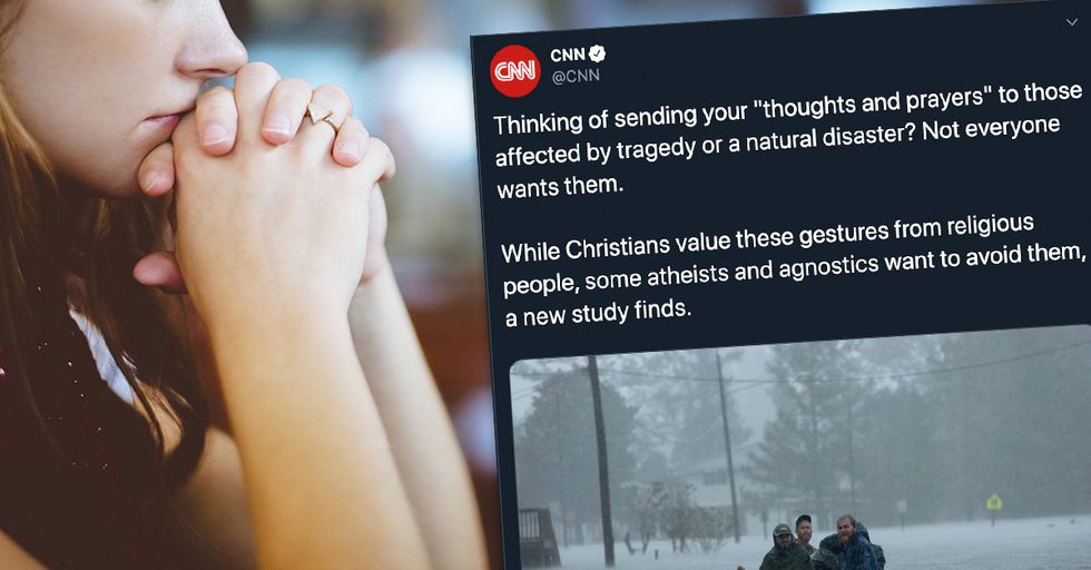 CNN Scolds Christians for Sending 'Thoughts and Prayers.' The Responses Are Brutal.