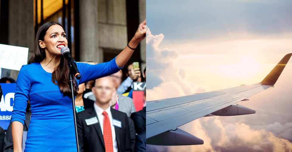 Hypocrite Alert: Alexandria Ocasio-Cortez Prefers Air Travel to Train Travel. By A Lot.