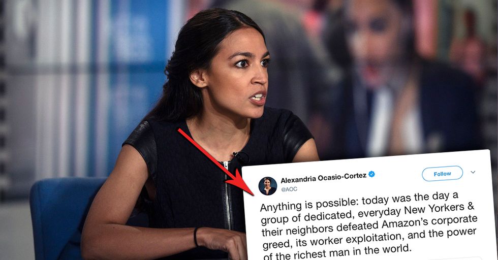 Ocasio-Cortez Celebrates Amazon Cancelling New York Headquarters
