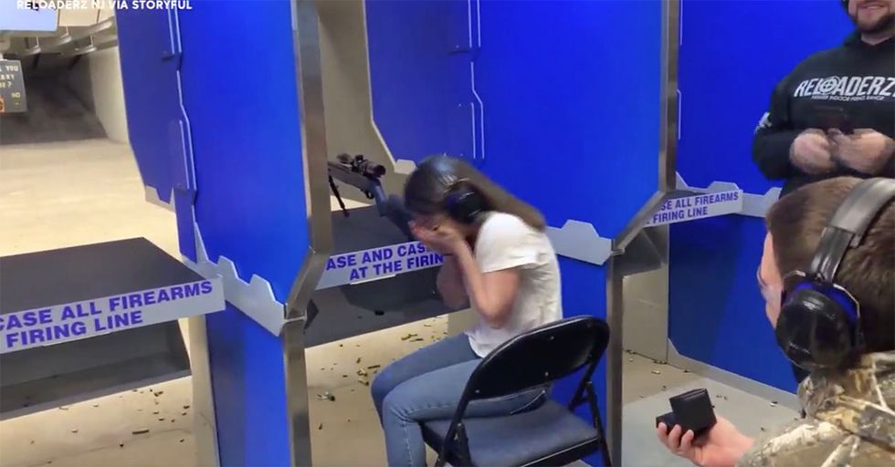 TRUE LOVE: This Gun Range Wedding Proposal Will Make Your Day