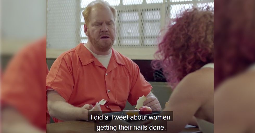 Comedian Jim Gaffigan Shares 'Outrage Prison' Video, Skewering Social Media Outrage Mobs
