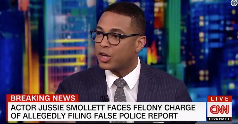 Don Lemon tries DEFENDING Piece of Sh!t Jussie Smollett