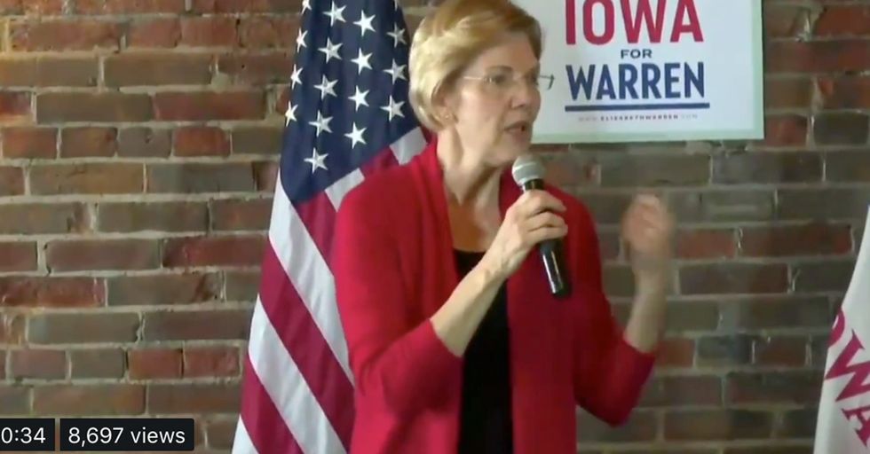 Elizabeth Warren Confronted for Her Position on Infanticide