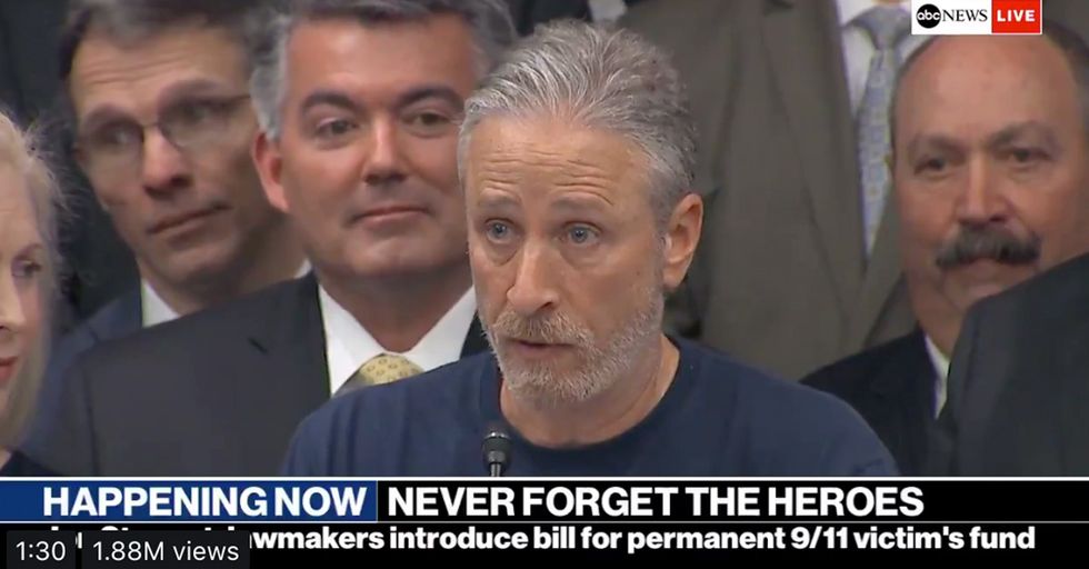 WATCH: Jon Stewart Praises Donald Trump's DOJ, Criticizes DC Spending