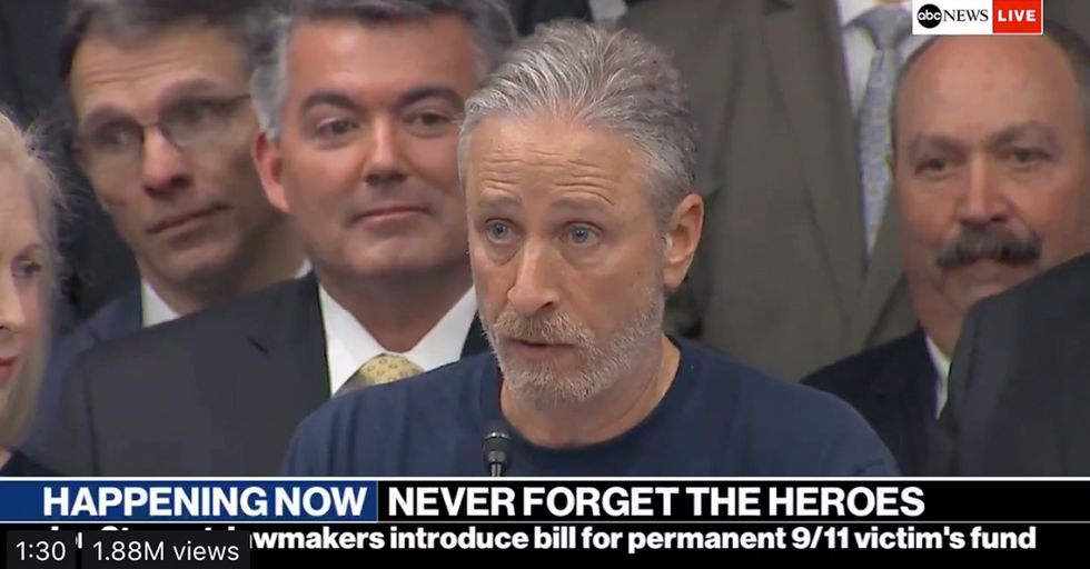 WATCH: Jon Stewart Praises Donald Trump's DOJ, Criticizes DC Spending