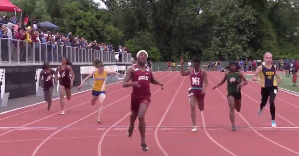 Transwomen Win Girls' Track Meet. The Looks on the Real Girls' Faces Says it All.