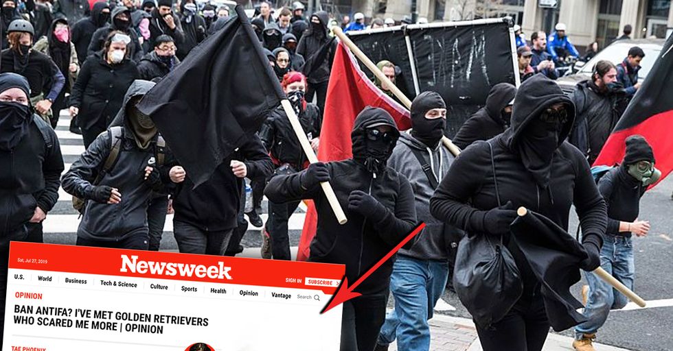 Newsweek Attempts to Portray Violent Antifa as Harmless