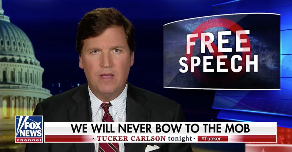Tucker Carlson Refuses to Bow Down to Leftist Outrage Mob