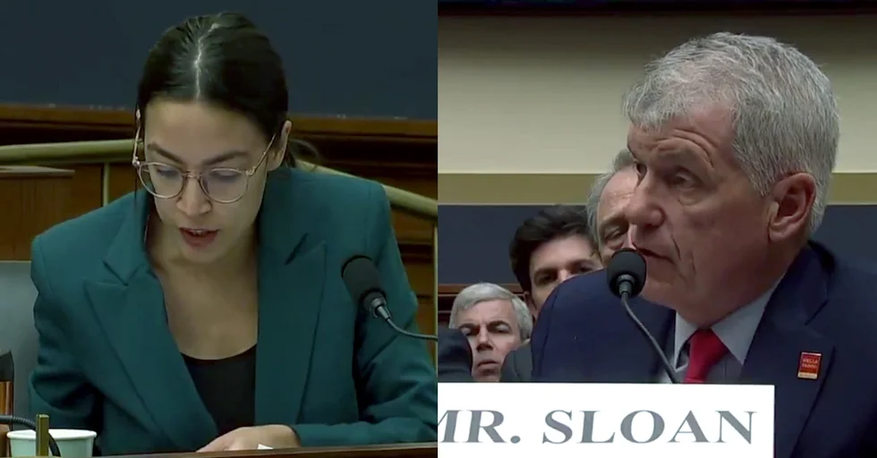 Ocasio-Cortez Tries Grilling Wells Fargo CEO. He Wrecks Her Bug-Eyed Face!