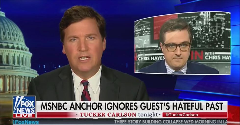 WATCH: Tucker Carlson NUKES MSNBC's Chris Hayes and Media Matters