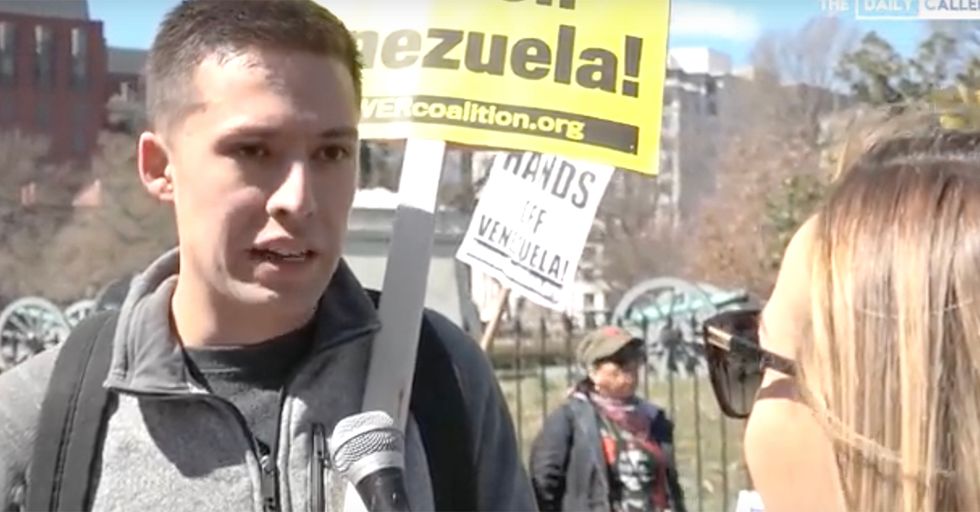 Leftist Pro-Venezuela Protesters Would Trade Trump for Maduro