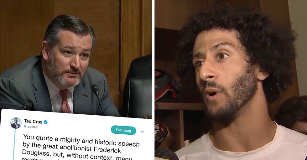 Colin Kaepernick Shares Anti-American 4th of July Tweet, Gets Educated by Ted Cruz