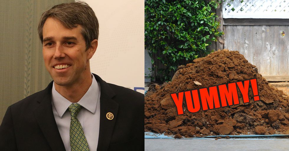 Beto O'Rourke Ate Dirt After Losing to Ted Cruz. Voluntarily. Dirt. He Ate It.