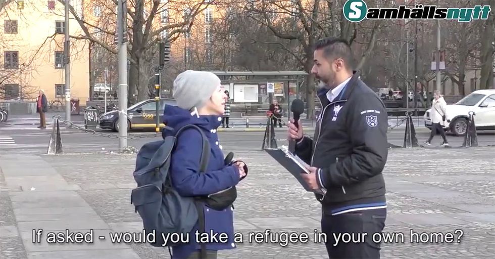 Swedes Say People Should Take in Refugees. Then They Meet a Refugee.