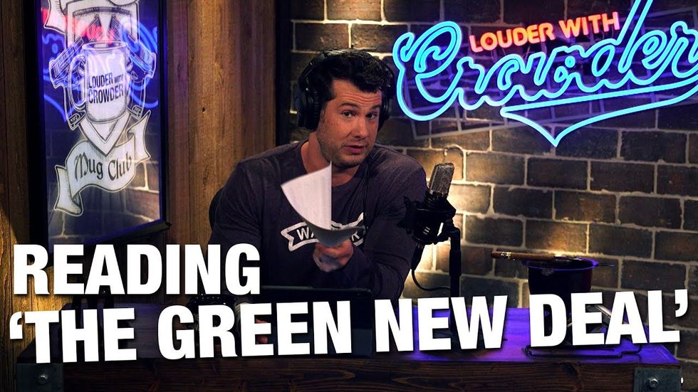 Crowder Reads “The Green New Deal” in Full