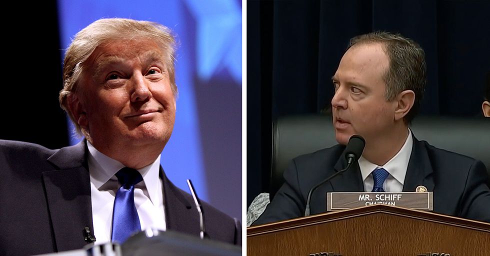 Adam Schiff Mocked by Trump Campaign with 'Pencil Neck' T-Shirts