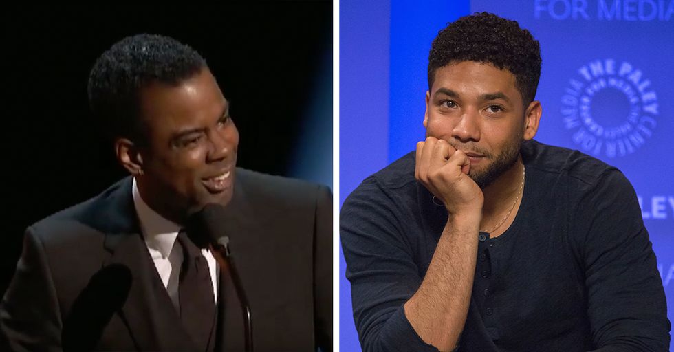 Chris Rock Uses Awards Show Speech to Mock Jussie Smollett