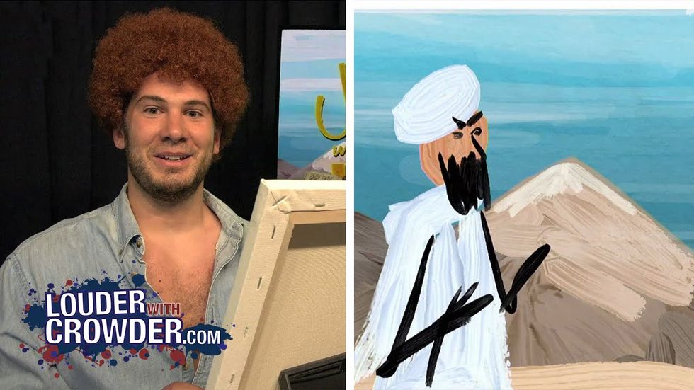 HILARIOUS: Bob Ross Paints Muhammad! Because Freedom...
