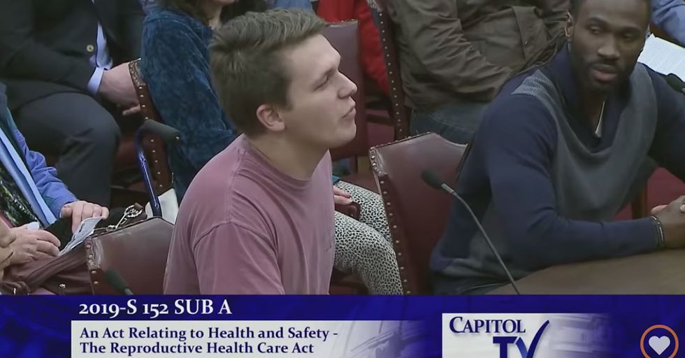 Young Pro-Life Man Gives Powerful Rebuttal to Abortion in Rhode Island Hearing