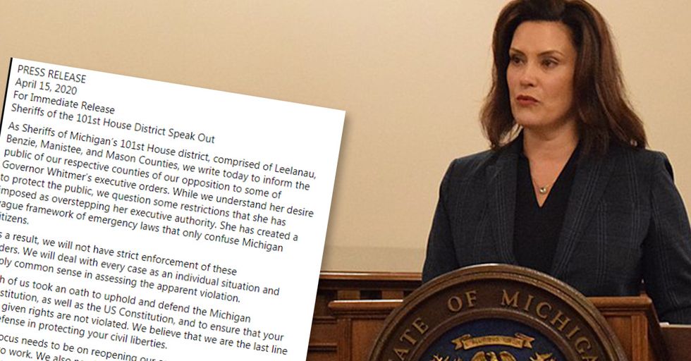 Northern Michigan Sheriffs State they will NOT Comply with Governor's Overreach