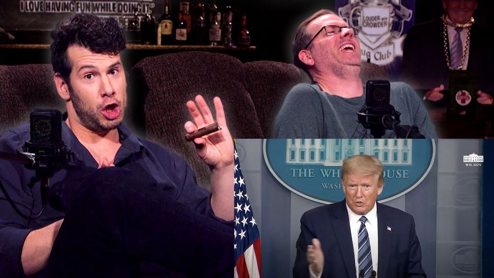 Steven Crowder Live Streamed Trump's COVID-19 Press Briefing