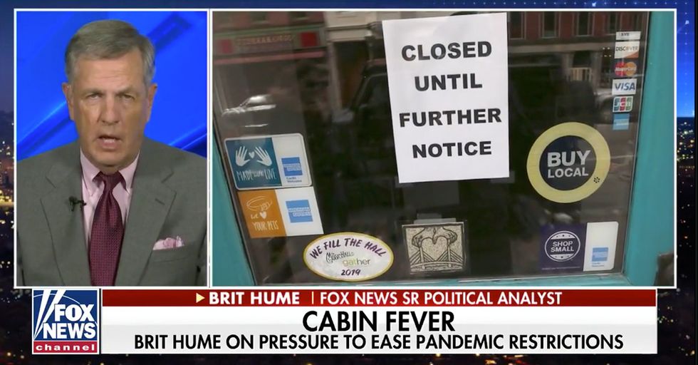 Brit Hume: 'Time to Consider Possibility Lockdown a Colossal Public Policy Calamity'