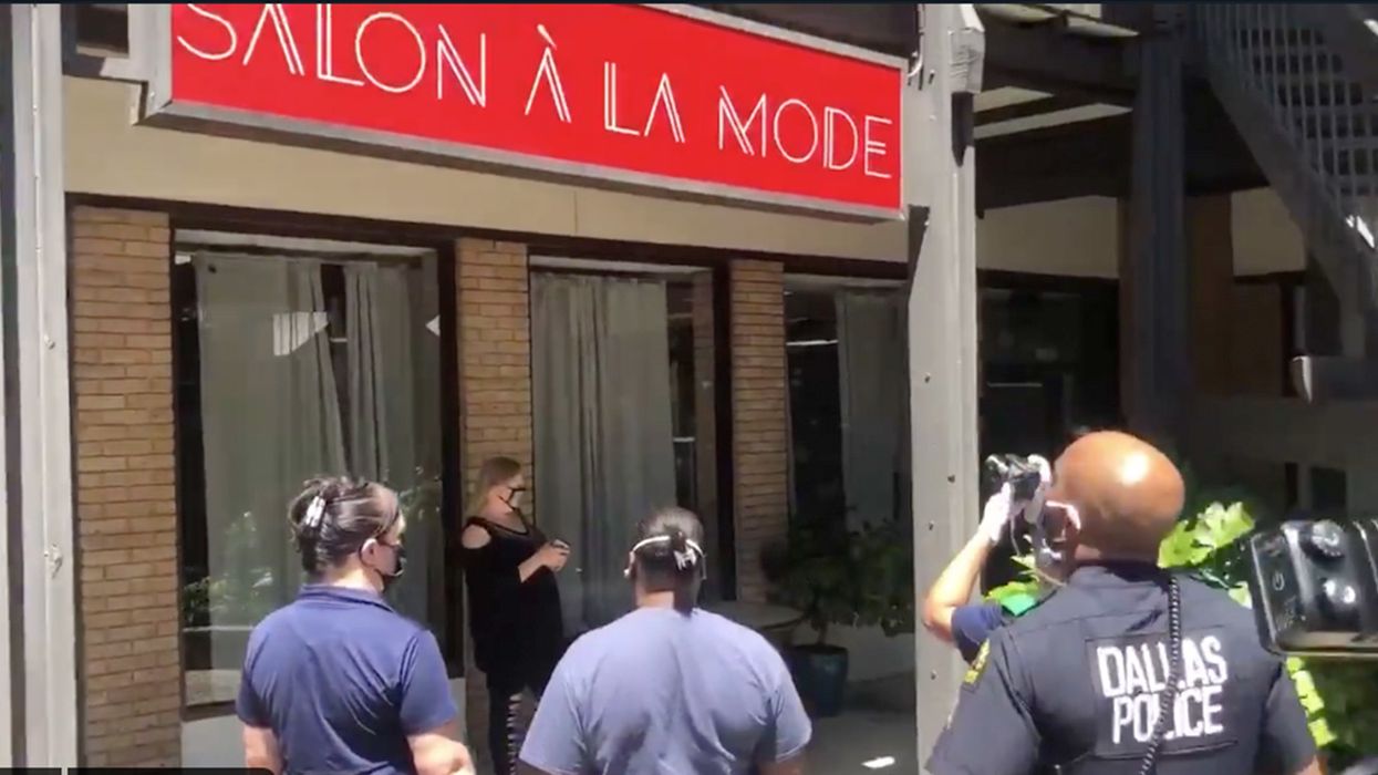 Police Approach Dallas Salon Owner who Wouldn't Comply with 'Non-Essential' Work Order