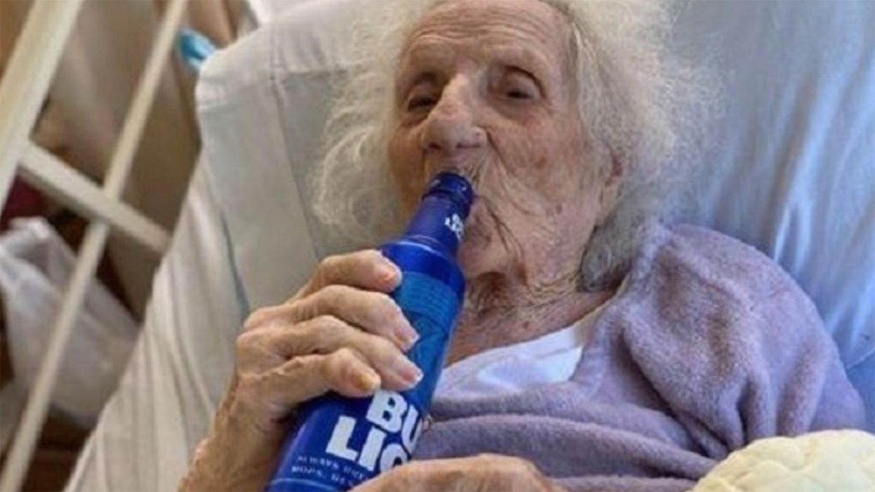 103-Year-Old Celebrates Surviving Coronavirus by Crushing Beers