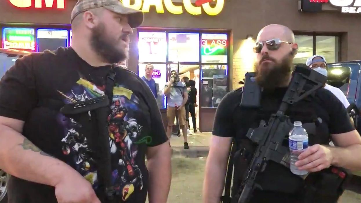 Armed Patriots Want Justice for George Floyd, DON'T Want Looting. Here's What They're Doing About It...