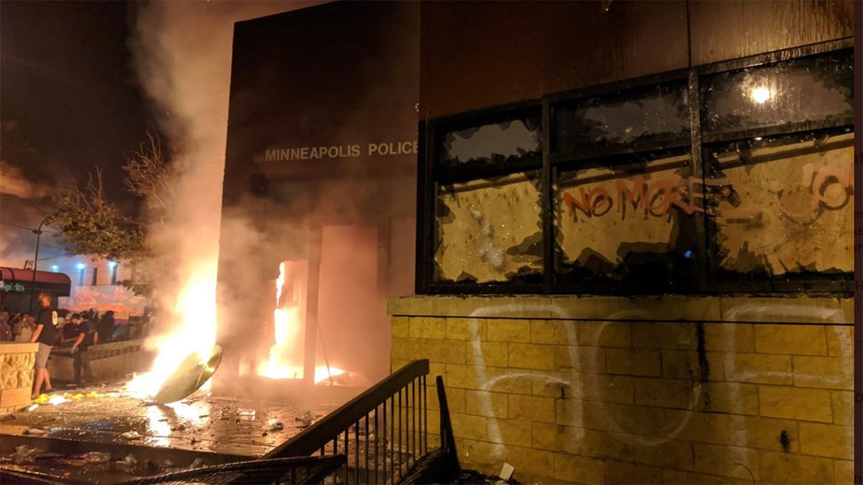 Rioters Burned Down a Minneapolis Police Station, Police Flee