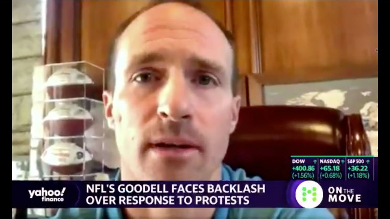 Reporter Asks Drew Brees if He'll Kneel for the Anthem. He Delivers the Most Patriotic Answer.