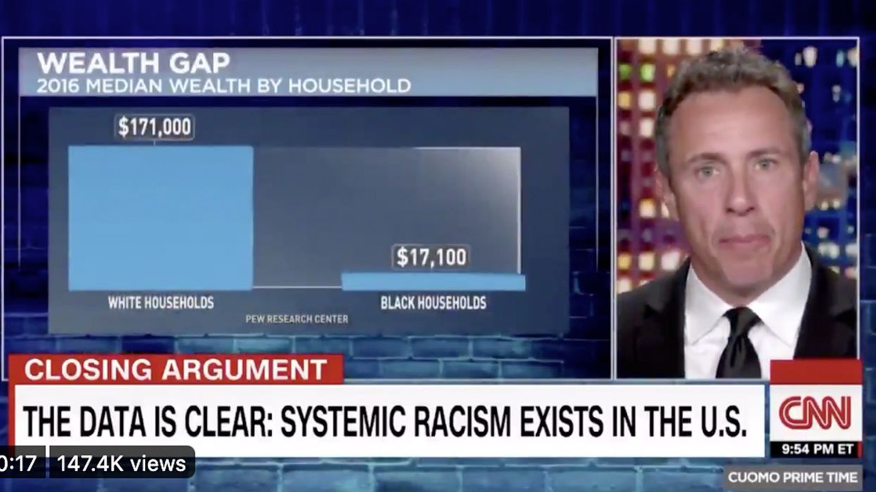 Chris Cuomo Blames Systemic Racism on Trump. With Data from 2016.