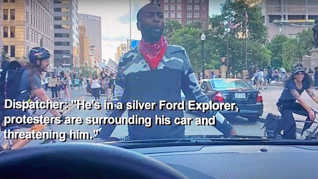 Driver Calls 911 When Threatened by Protesters. What He's Told is Disturbing