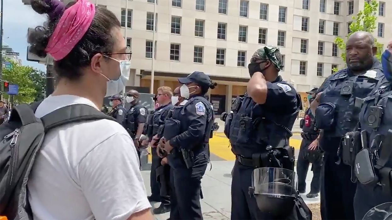 Idiot White Liberal Can't Understand Why Black Cop Thinks Blue Lives Matter