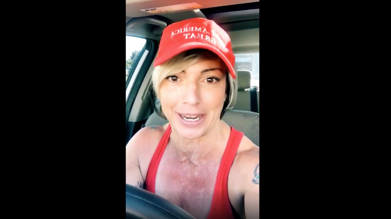This MAGA Babe Has a NSFW Warning for Liberals Looking to Attack Her First Amendment Rights